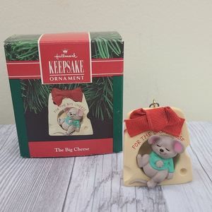 Vintage Hallmark 1991 The Big Cheese Ornament with Box